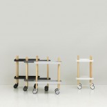 Block Table Trolley (Dark Grey / Ashwood) - Normann Copenhagen