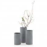 COLUNA Vase Small Height 20 cm (Dark Grey) - Blomus 
