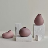 Set of 3 Vases NONA (Bark) - Blomus