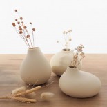 Set of 3 Vases NONA (Vanilla) - Blomus