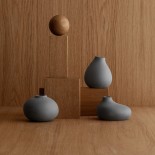 Set of 3 Vases NONA (Pewter) - Blomus