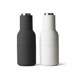 Bottle Grinder Salt & Pepper Mill Set (Ash / Carbon / Steel Lid) - Menu