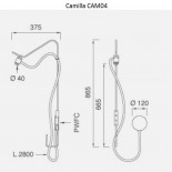Camilla CAM04 Wall Mounted Shower - CEA Design
