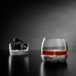 Chill Whisky Tumbler With Marble Base - Nude Glass
