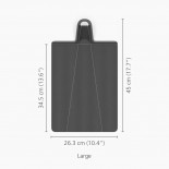 Chop2Pot™ Plus Folding Chopping Board Large (Black) - Joseph Joseph 