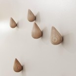 Dropit Small Hook Set of 2 (Natural Wood) - Normann Copenhagen