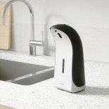 Emperor Automatic Soap & Sanitizer Dispenser 355ml (Black / White) - Umbra 