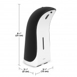 Emperor Automatic Soap & Sanitizer Dispenser 355ml (Black / White) - Umbra 