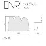 ENRI01 Coat Hook (Black) - Presse Citron