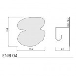ENRI04 Coat Hook (Black) - Presse Citron