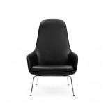 Era Leather Lounge Chair High (Metal) - Normann Copenhagen