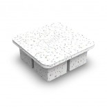 Extra Large Ice Cube Tray (Speckled White) - W&P