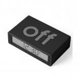 Flip + LCD Alarm Clock Black - LEXON