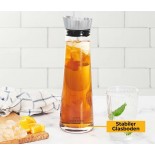Glass Carafe with Metal Lid and Fruit Skewer 1L  Silberthal