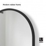 Hub Arched Wall Mirror 61 x 91 cm (Black) - Umbra