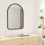 Hub Arched Wall Mirror 61 x 91 cm (Black) - Umbra