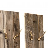 Hubertus Wall Hooks with Panel (Larch Wood) - Mogg