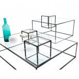 Illusioni Coffee Table (Glass / Metal) - Mogg