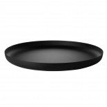 Round Tray with Relief Decoration (Black) - Alessi
