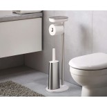 EasyStore™ Plus Toilet Paper Holder with Flex™ Steel Toilet Brush - Joseph Joseph