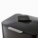Totem Max 60L Waste & Recycling Bin (Black) - Joseph Joseph