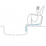 Jumbo Cutlery Drainer (Milky White) - Peleg Design