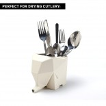 Jumbo Cutlery Drainer (Milky White) - Peleg Design