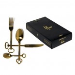 Keytlery Gold Cutlery Set 24 pieces - Seletti