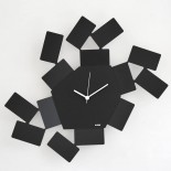 "La Stanza dello Scirocco" Wall Clock (Black) - Alessi