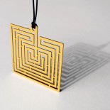 Knossos Labyrinth Square Pendant - A Future Perfect