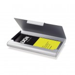 Card Box 20 Business Card Case (Silver) - LEXON