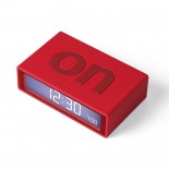 Flip LCD Alarm Clock Red - LEXON