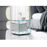 Liber E Glass Side Table - Tonelli Design