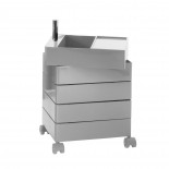 360° Container Drawer Unit 5 Compartments (Light Grey) - Magis