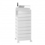 360° Container Drawer Unit 10 Compartments (White) - Magis