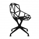 Chair One 4-Star Swivel Chair (Black) - Magis