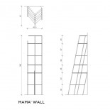 MAMA' WALL Bookcase / Shelving Unit (Black) - Mogg