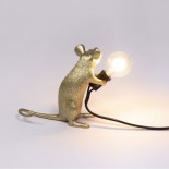 Mouse Lamp Sitting - Mac-Gold - Seletti