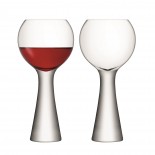 Moya Wine Balloon Wine Glasses 550ml Set of 2 (Clear) - LSA 