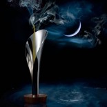 Lily Incense Burner (Steel / Wood) - Alessi