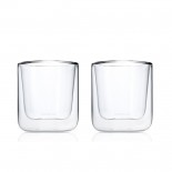 NERO Insulated Coffee Glasses 200 ml (Set of 2) - Blomus