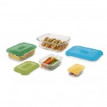 Nest™ Glass Food Storage Containers Set of 4 (Multicolor) - Joseph Joseph