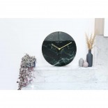 Marble Wall Clock 40cm (Black) - NeXtime