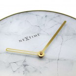 Marble Wall Clock 40cm (White) - NeXtime