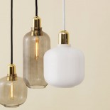 Amp Lamp Small (White / Brass) - Normann Copenhagen