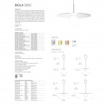 Bola Disc LED Pendant Lamp (Brass) - Pablo Designs