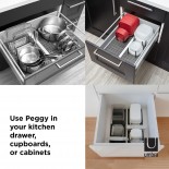Peggy Drawer Organizer 2-Pack (Charcoal) - Umbra