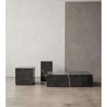 Plinth Low Coffee Table (Grey Marble) - Menu