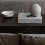 Plinth Low Coffee Table Marquina (Black Marble) - Menu