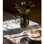 Plinth Low Coffee Table Calacatta Viola Rose Marble - Menu